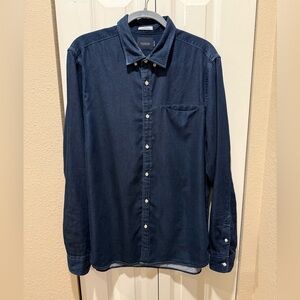 Scotch & Soda Denim Men’s Button Down Shirt Regular Fit , XL